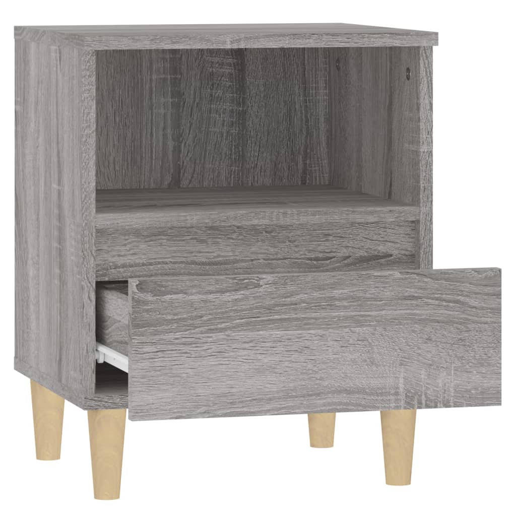 Nachtkastjes 2 st 40x35x50 cm grijs sonoma eikenkleurig Nachtkastjes | Creëer jouw Trendy Thuis | Gratis bezorgd & Retour | Trendy.nl