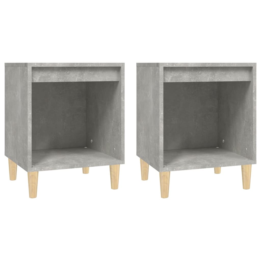 Nachtkastjes 2 st 40x35x50 cm betongrijs Nachtkastjes | Creëer jouw Trendy Thuis | Gratis bezorgd & Retour | Trendy.nl