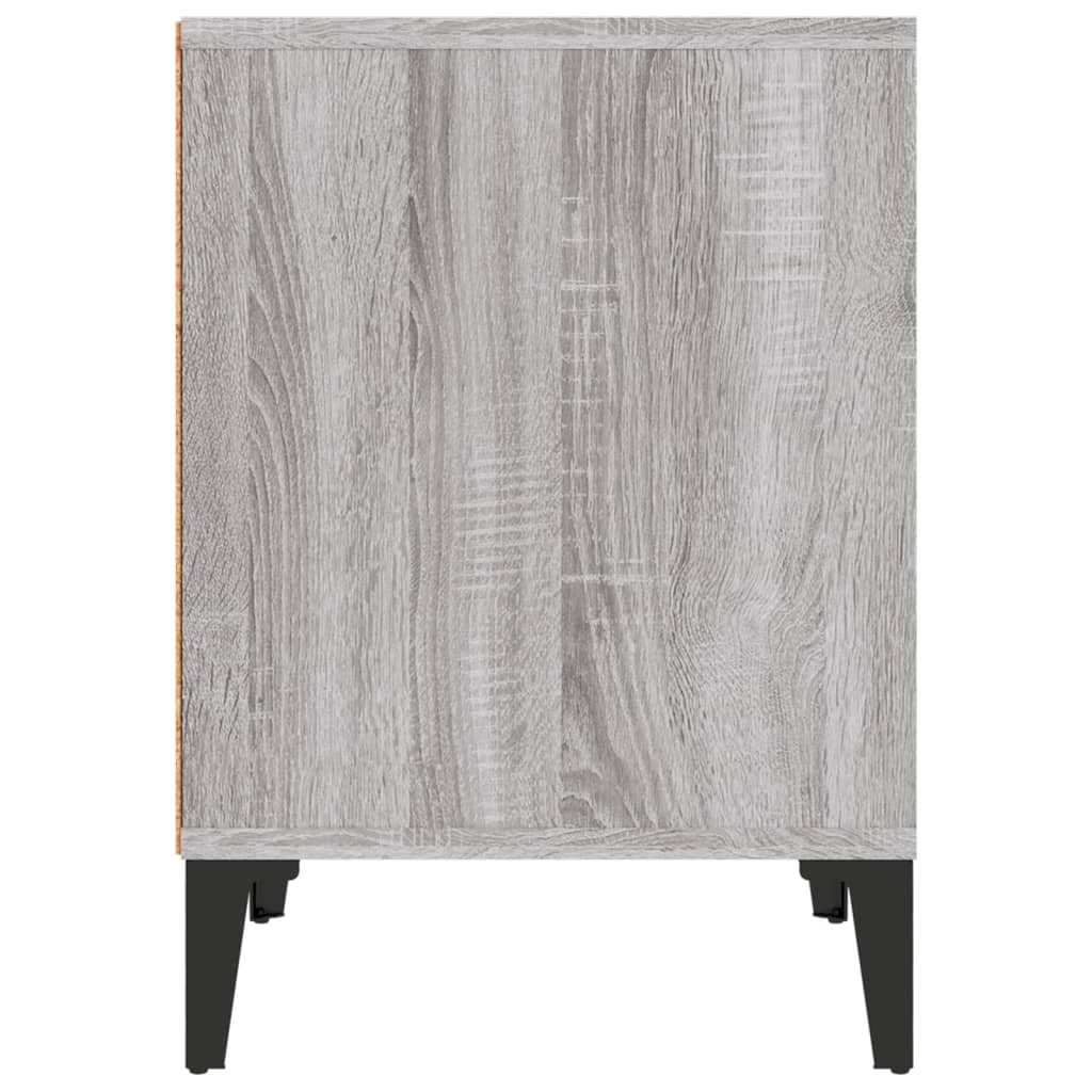 Nachtkastje 40x35x50 cm grijs sonoma eikenkleurig Nachtkastjes | Creëer jouw Trendy Thuis | Gratis bezorgd & Retour | Trendy.nl