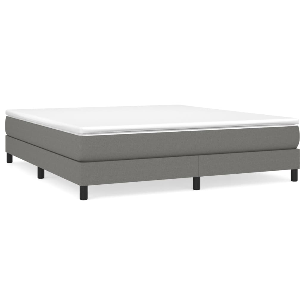 Boxspringframe stof donkergrijs 180x200 cm Bedden & bedframes | Creëer jouw Trendy Thuis | Gratis bezorgd & Retour | Trendy.nl