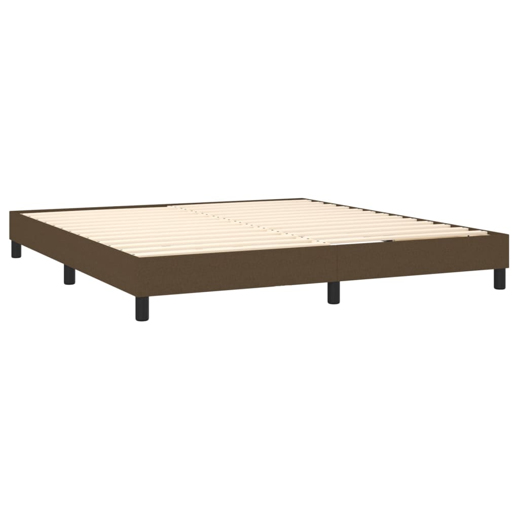 Boxspringframe stof donkerbruin 180x200 cm Bedden & bedframes | Creëer jouw Trendy Thuis | Gratis bezorgd & Retour | Trendy.nl