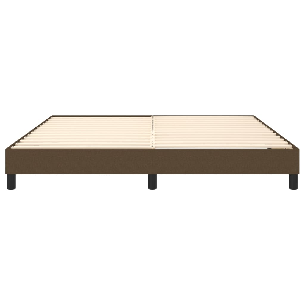 Boxspringframe stof donkerbruin 180x200 cm Bedden & bedframes | Creëer jouw Trendy Thuis | Gratis bezorgd & Retour | Trendy.nl