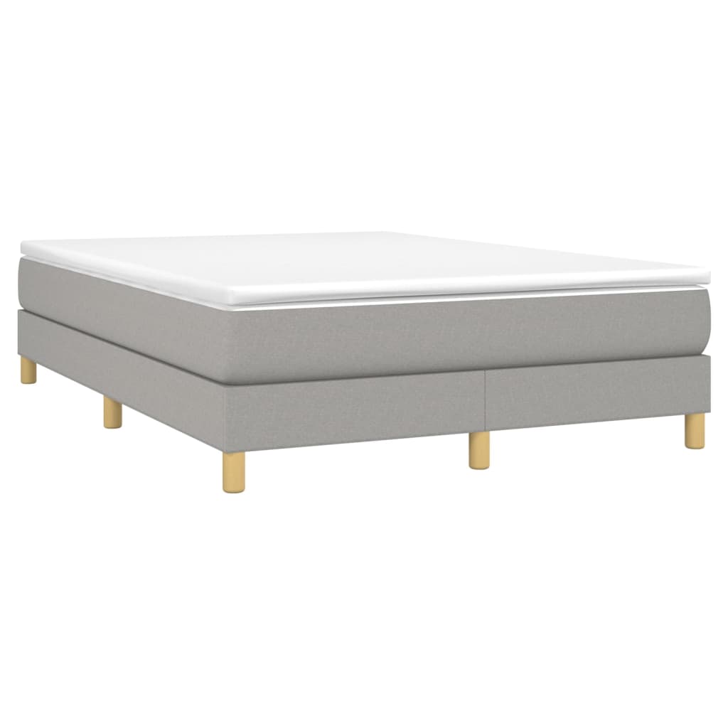 Boxspringframe stof lichtgrijs 140x190 cm Bedden & bedframes | Creëer jouw Trendy Thuis | Gratis bezorgd & Retour | Trendy.nl