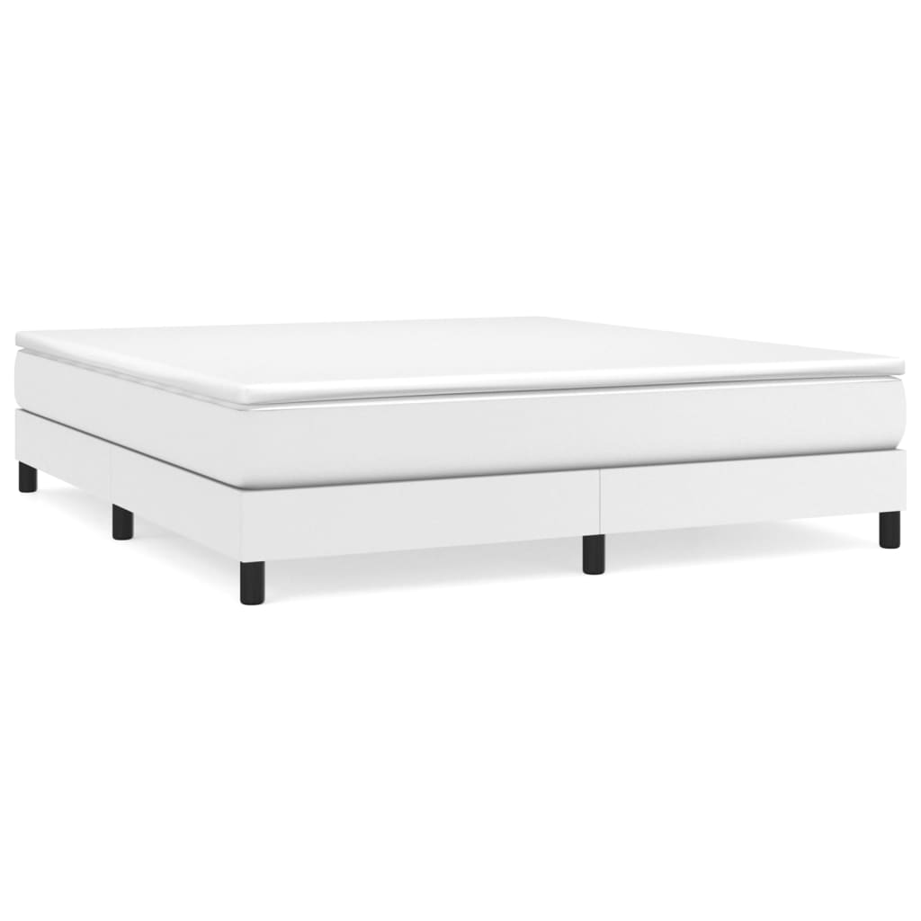 Boxspringframe kunstleer wit 180x200 cm Bedden & bedframes | Creëer jouw Trendy Thuis | Gratis bezorgd & Retour | Trendy.nl