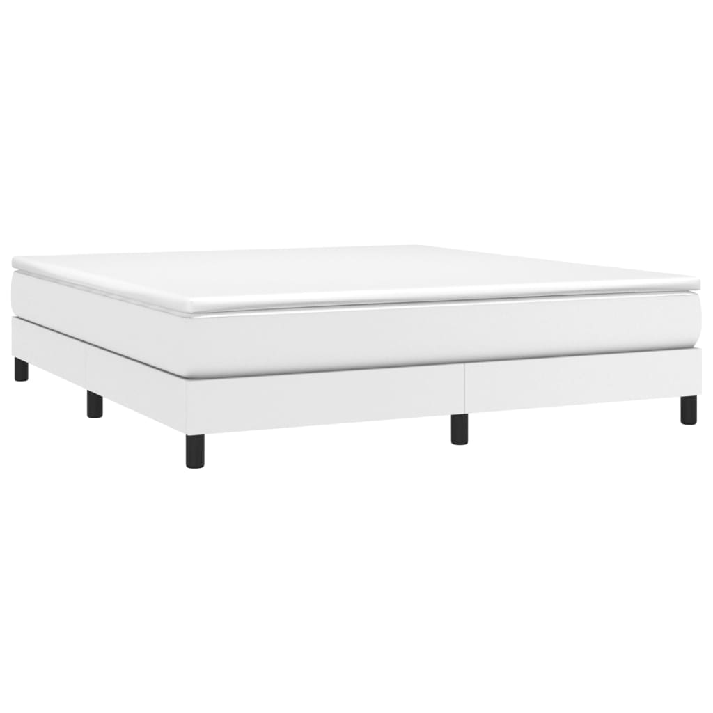 Boxspringframe kunstleer wit 180x200 cm Bedden & bedframes | Creëer jouw Trendy Thuis | Gratis bezorgd & Retour | Trendy.nl