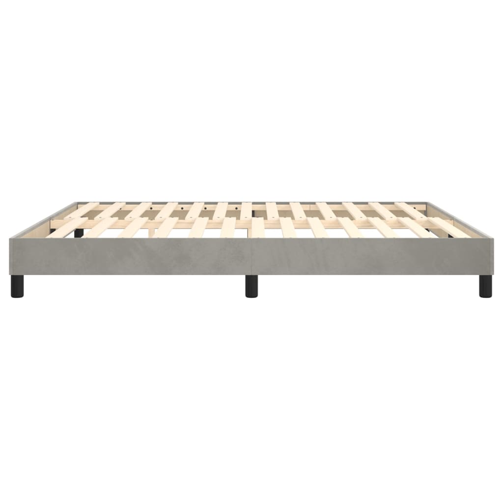 Boxspringframe fluweel lichtgrijs 180x200 cm Bedden & bedframes | Creëer jouw Trendy Thuis | Gratis bezorgd & Retour | Trendy.nl