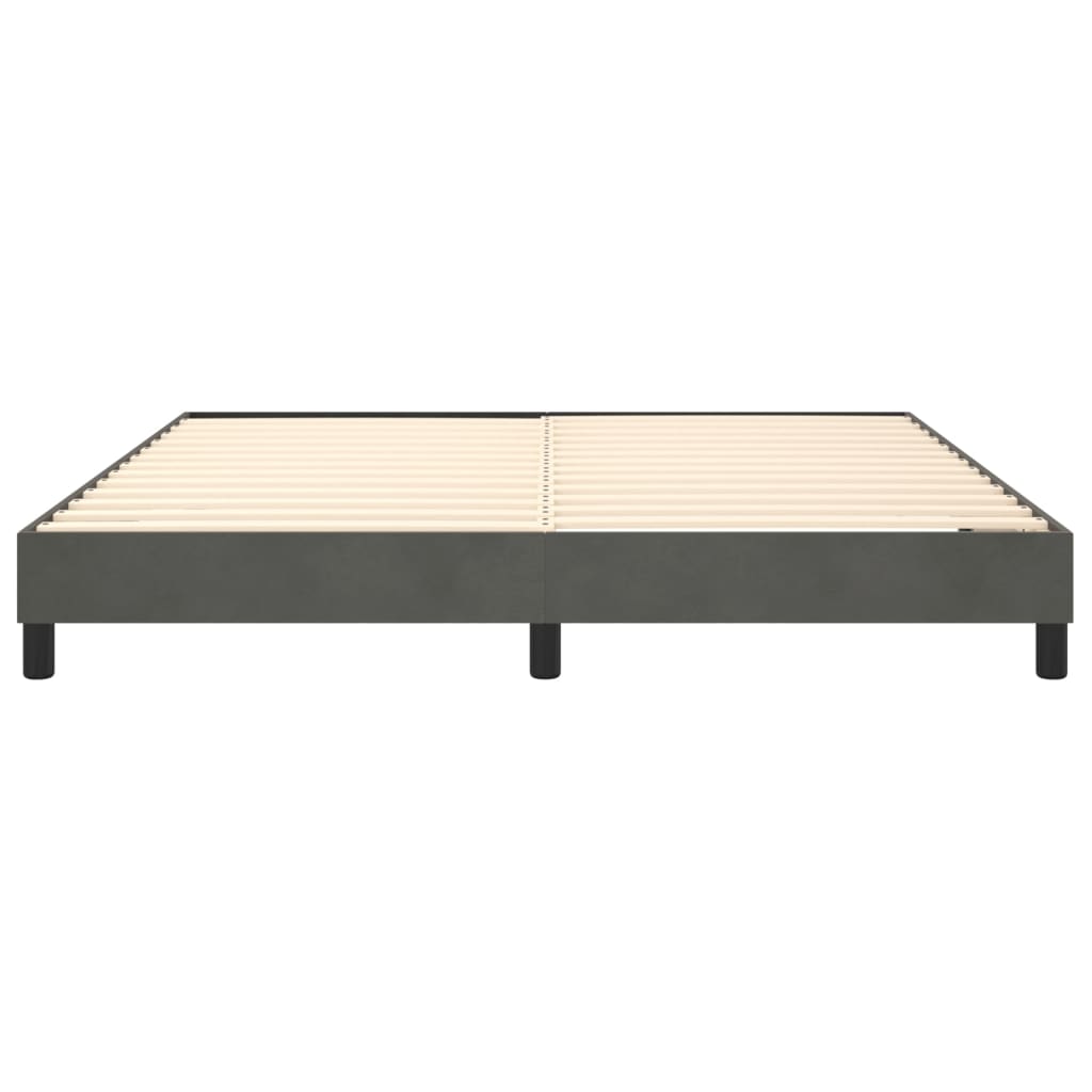 Boxspringframe fluweel donkergrijs 180x200 cm Bedden & bedframes | Creëer jouw Trendy Thuis | Gratis bezorgd & Retour | Trendy.nl