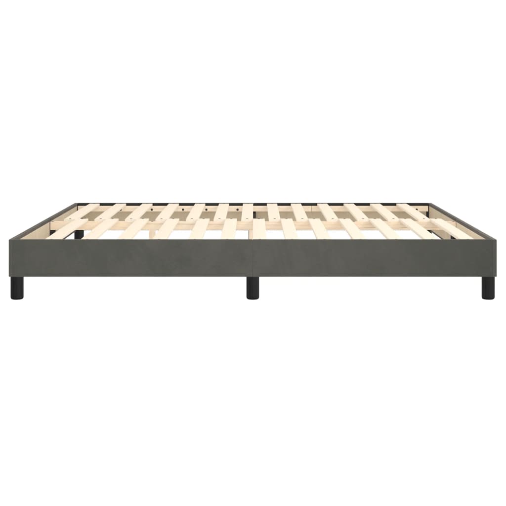 Boxspringframe fluweel donkergrijs 180x200 cm Bedden & bedframes | Creëer jouw Trendy Thuis | Gratis bezorgd & Retour | Trendy.nl