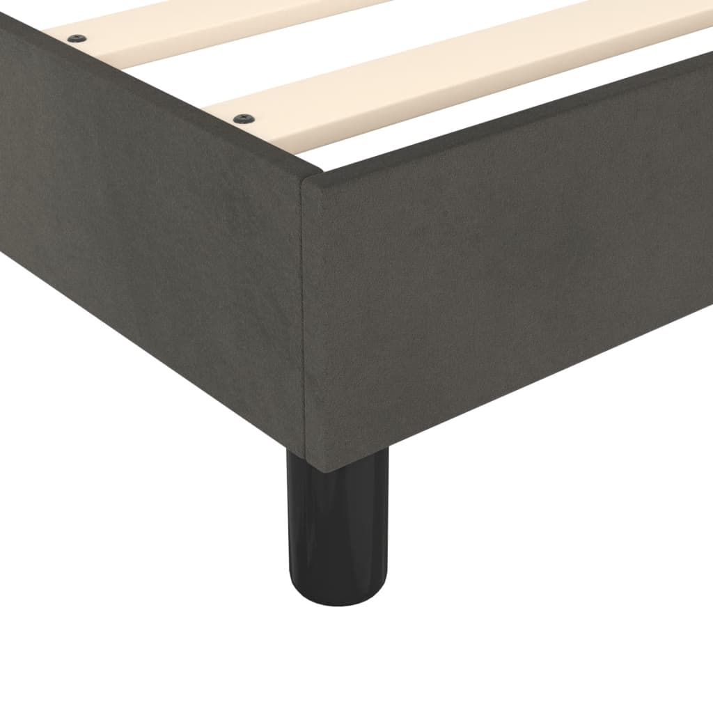 Boxspringframe fluweel donkergrijs 180x200 cm Bedden & bedframes | Creëer jouw Trendy Thuis | Gratis bezorgd & Retour | Trendy.nl