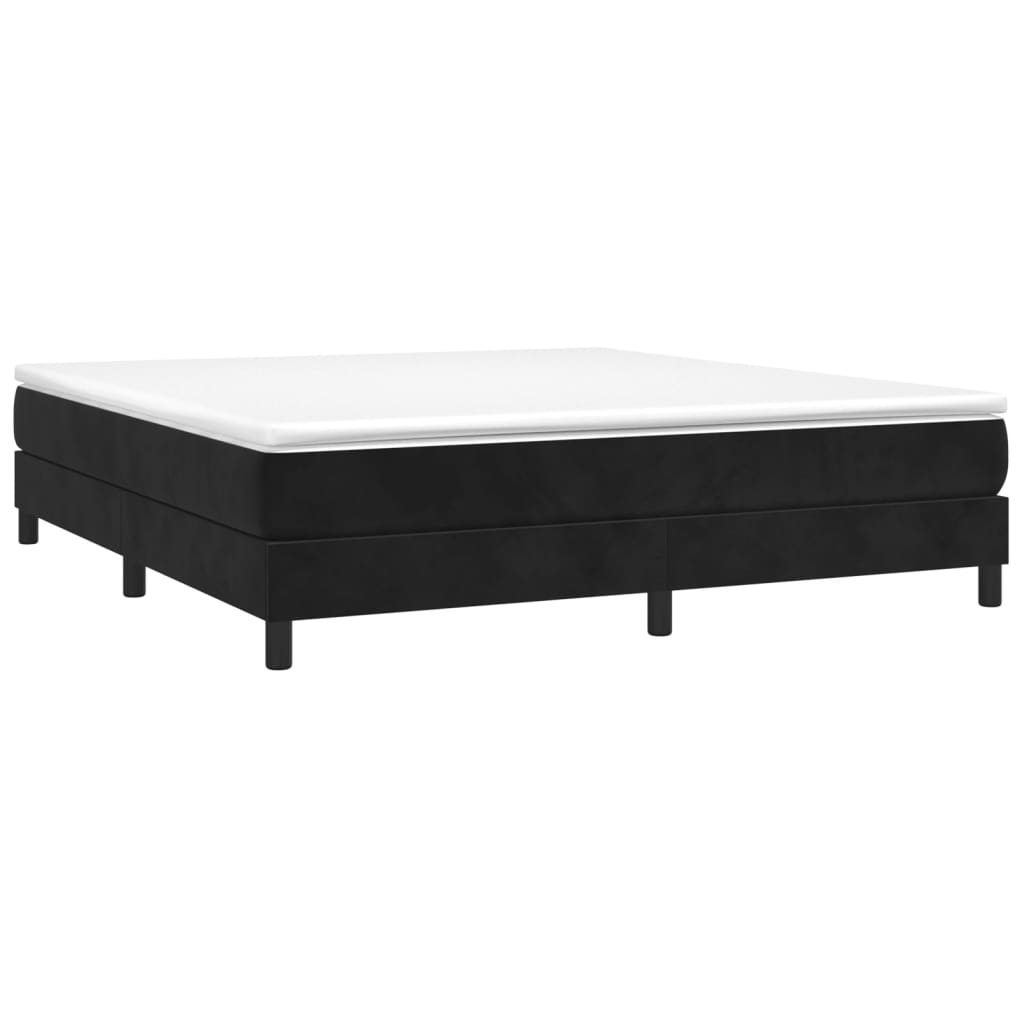 Boxspringframe fluweel zwart 180x200 cm Bedden & bedframes | Creëer jouw Trendy Thuis | Gratis bezorgd & Retour | Trendy.nl