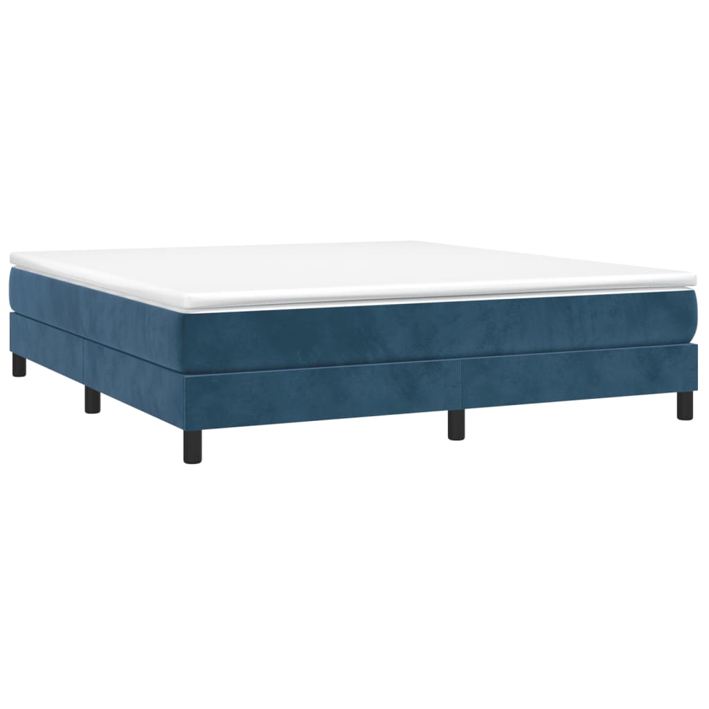 Boxspringframe fluweel donkerblauw 180x200 cm Bedden & bedframes | Creëer jouw Trendy Thuis | Gratis bezorgd & Retour | Trendy.nl