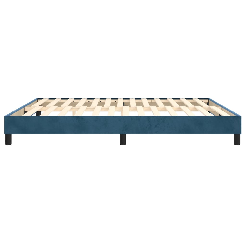 Boxspringframe fluweel donkerblauw 180x200 cm Bedden & bedframes | Creëer jouw Trendy Thuis | Gratis bezorgd & Retour | Trendy.nl