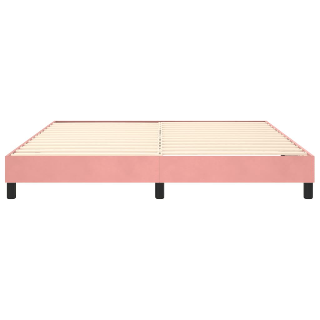 Boxspringframe fluweel roze 180x200 cm Bedden & bedframes | Creëer jouw Trendy Thuis | Gratis bezorgd & Retour | Trendy.nl