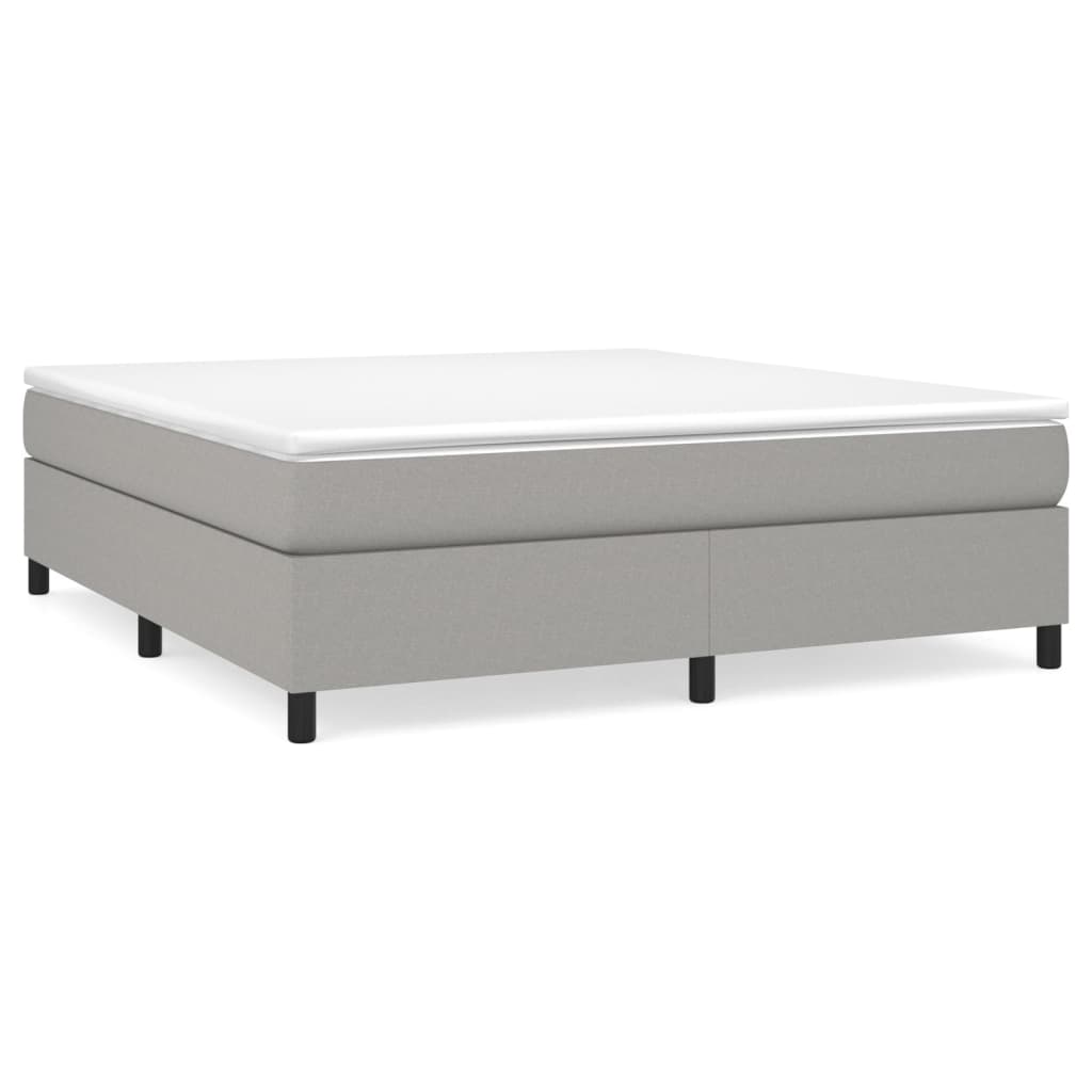 Boxspringframe stof lichtgrijs 180x200 cm Bedden & bedframes | Creëer jouw Trendy Thuis | Gratis bezorgd & Retour | Trendy.nl