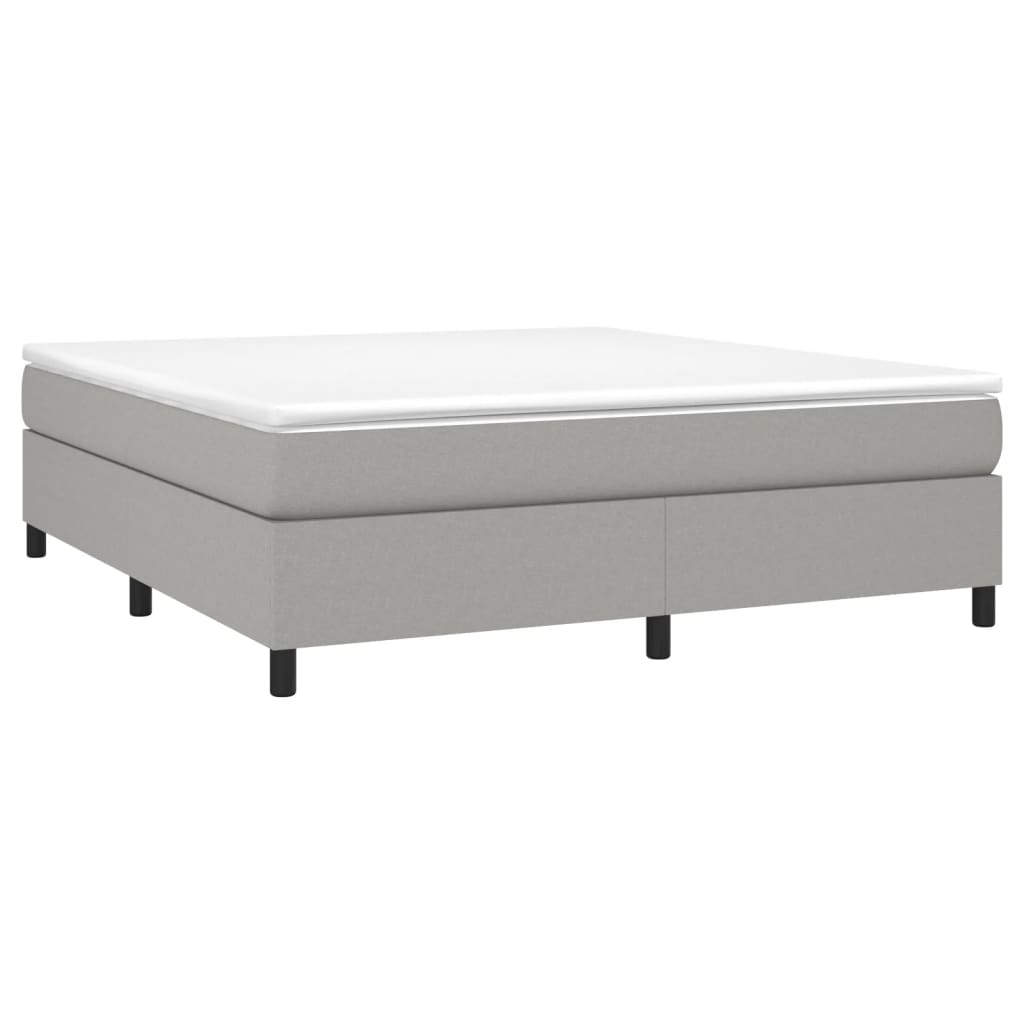 Boxspringframe stof lichtgrijs 180x200 cm Bedden & bedframes | Creëer jouw Trendy Thuis | Gratis bezorgd & Retour | Trendy.nl