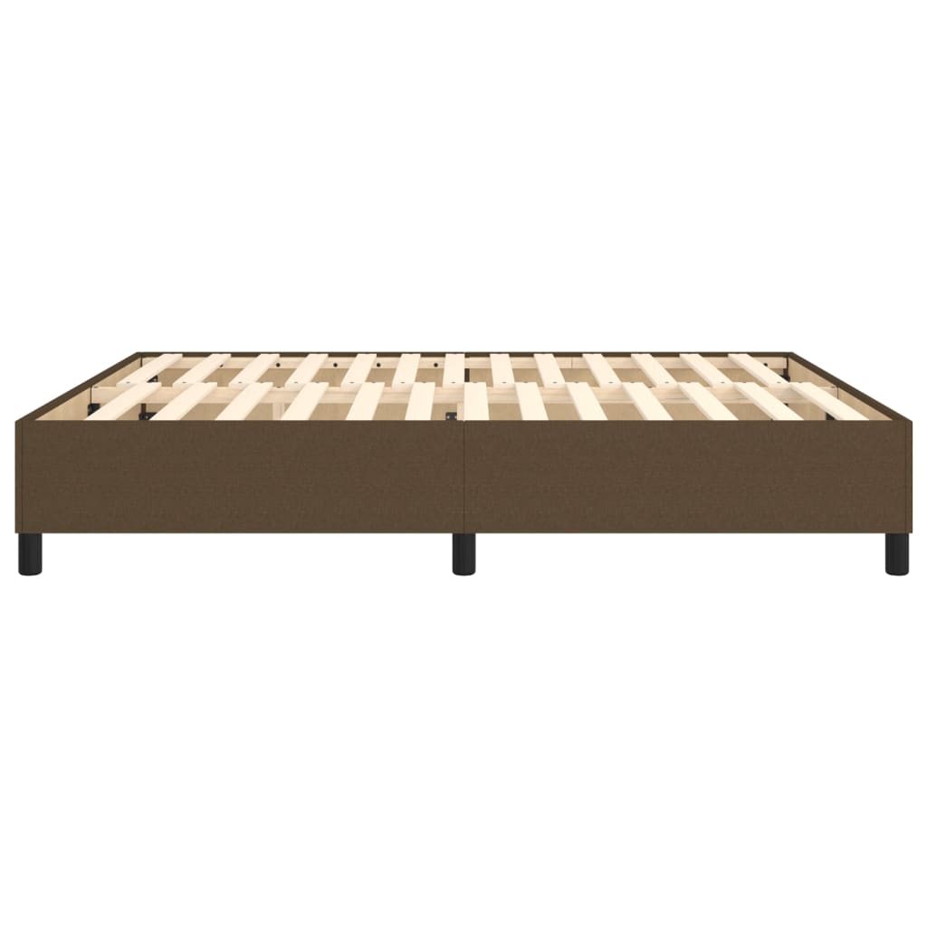 Boxspringframe stof donkerbruin 180x200 cm Bedden & bedframes | Creëer jouw Trendy Thuis | Gratis bezorgd & Retour | Trendy.nl