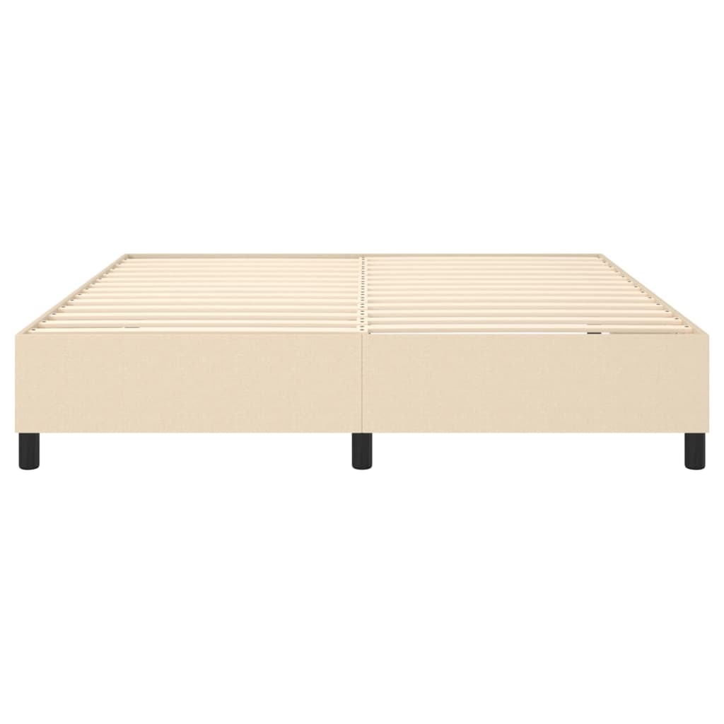 Boxspringframe stof crèmekleurig 180x200 cm Bedden & bedframes | Creëer jouw Trendy Thuis | Gratis bezorgd & Retour | Trendy.nl