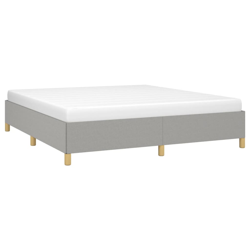 Boxspringframe stof lichtgrijs 180x200 cm Bedden & bedframes | Creëer jouw Trendy Thuis | Gratis bezorgd & Retour | Trendy.nl