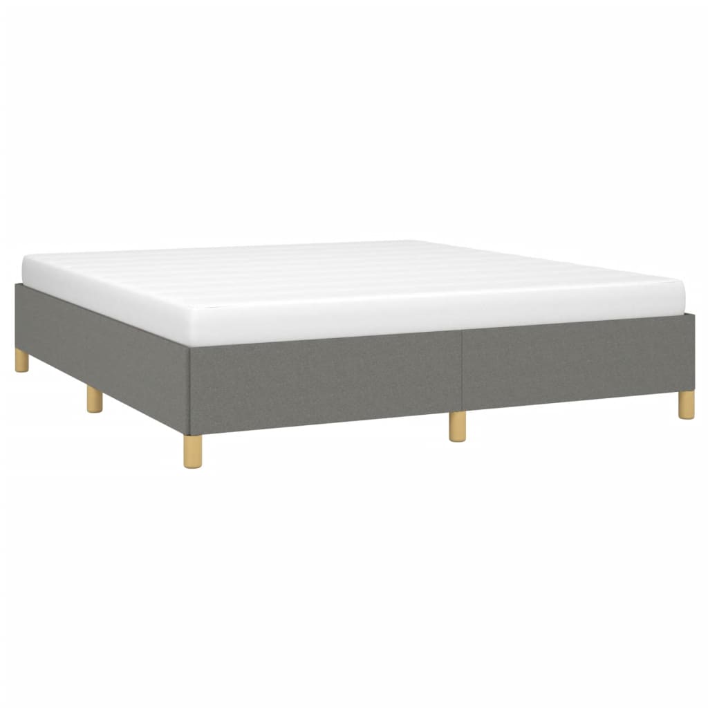 Boxspringframe stof donkergrijs 180x200 cm Bedden & bedframes | Creëer jouw Trendy Thuis | Gratis bezorgd & Retour | Trendy.nl