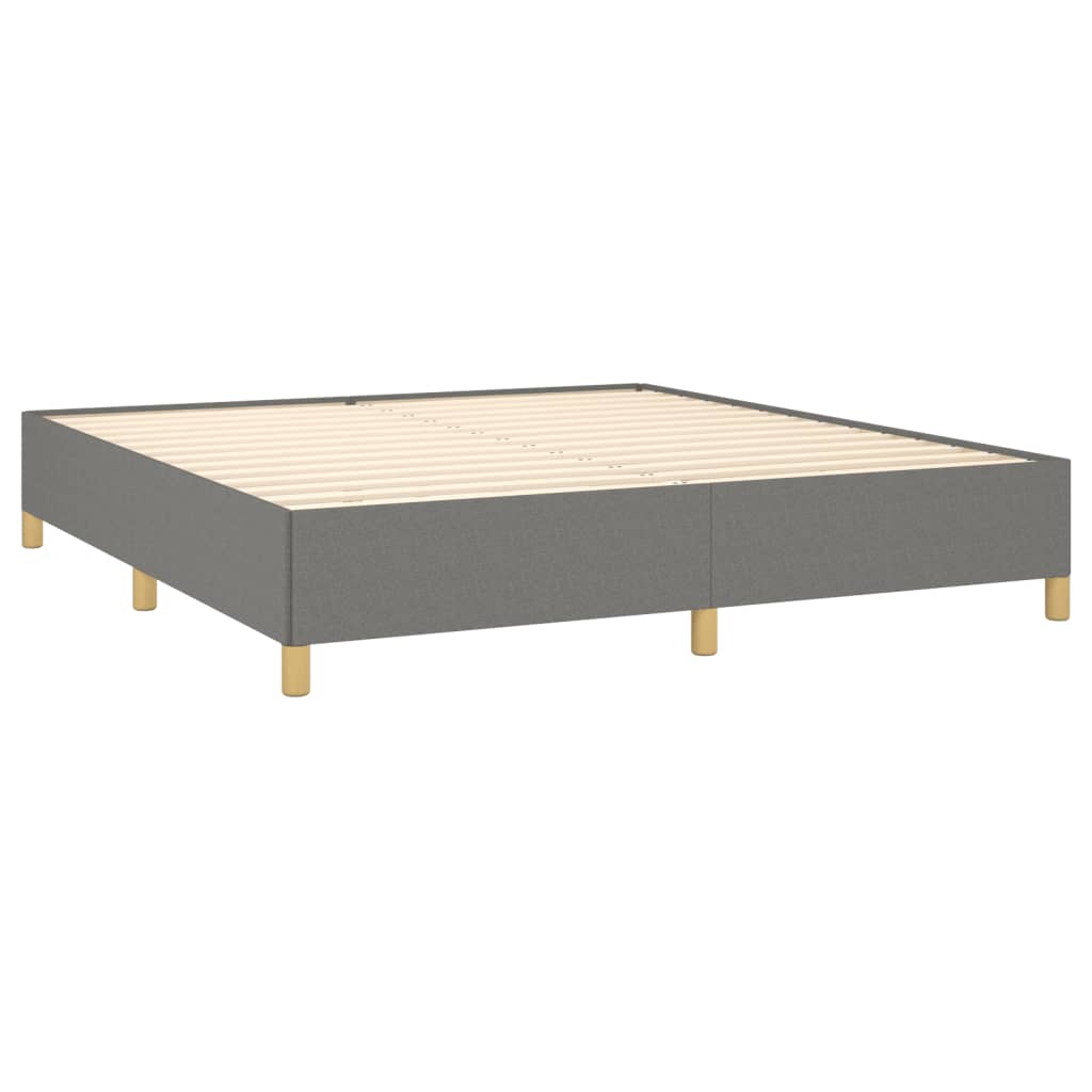 Boxspringframe stof donkergrijs 180x200 cm Bedden & bedframes | Creëer jouw Trendy Thuis | Gratis bezorgd & Retour | Trendy.nl