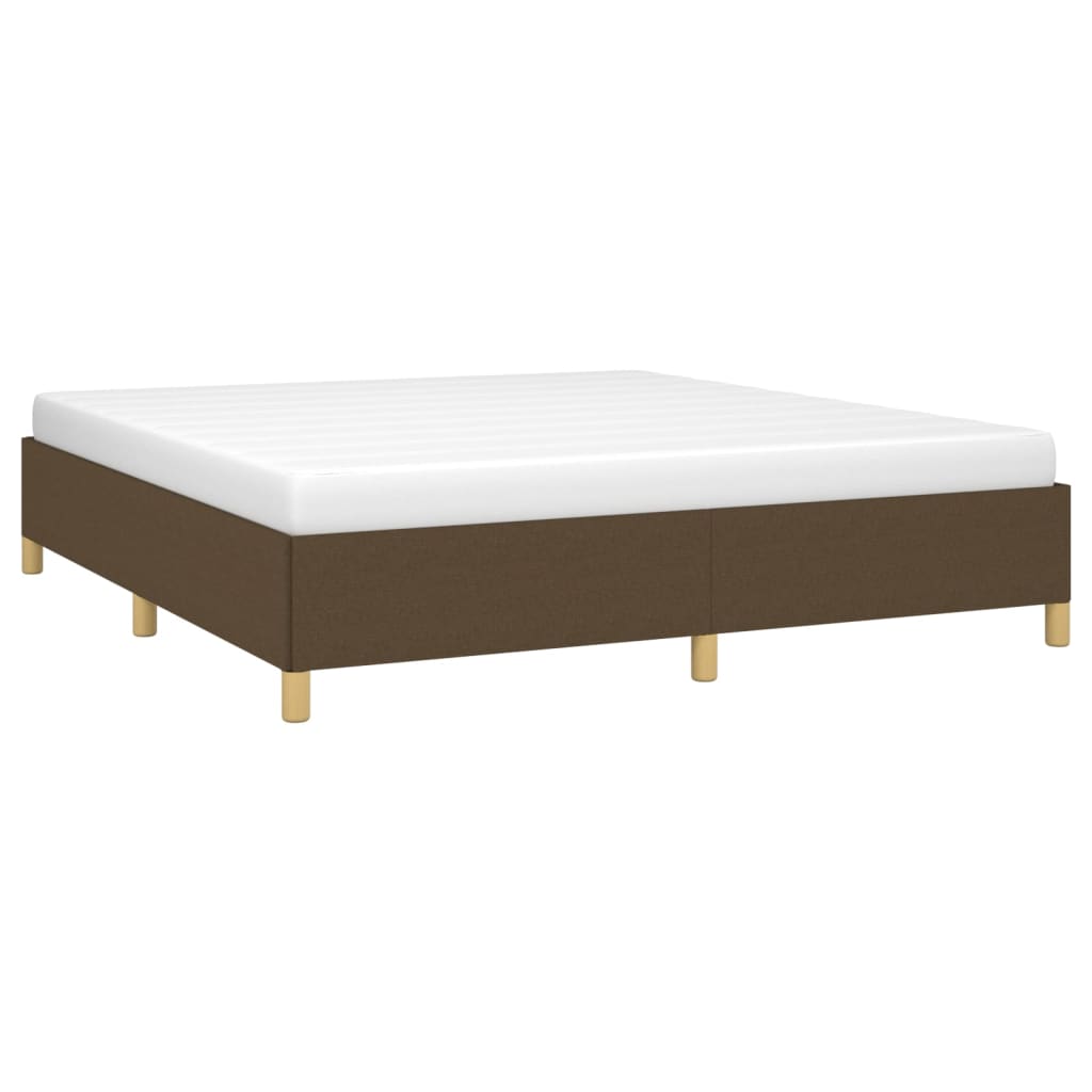 Boxspringframe stof donkerbruin 180x200 cm Bedden & bedframes | Creëer jouw Trendy Thuis | Gratis bezorgd & Retour | Trendy.nl