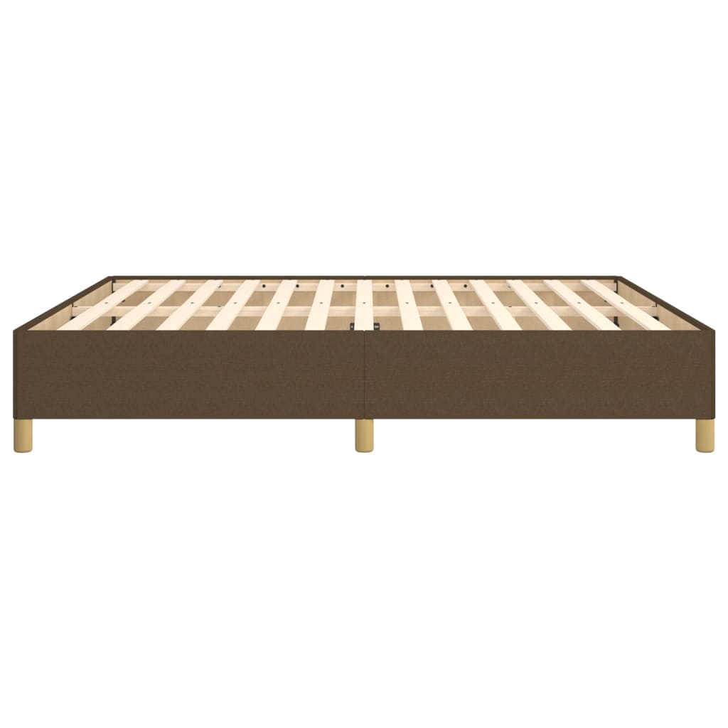 Boxspringframe stof donkerbruin 180x200 cm Bedden & bedframes | Creëer jouw Trendy Thuis | Gratis bezorgd & Retour | Trendy.nl