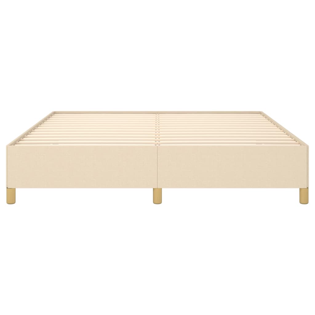 Boxspringframe stof crèmekleurig 180x200 cm Bedden & bedframes | Creëer jouw Trendy Thuis | Gratis bezorgd & Retour | Trendy.nl