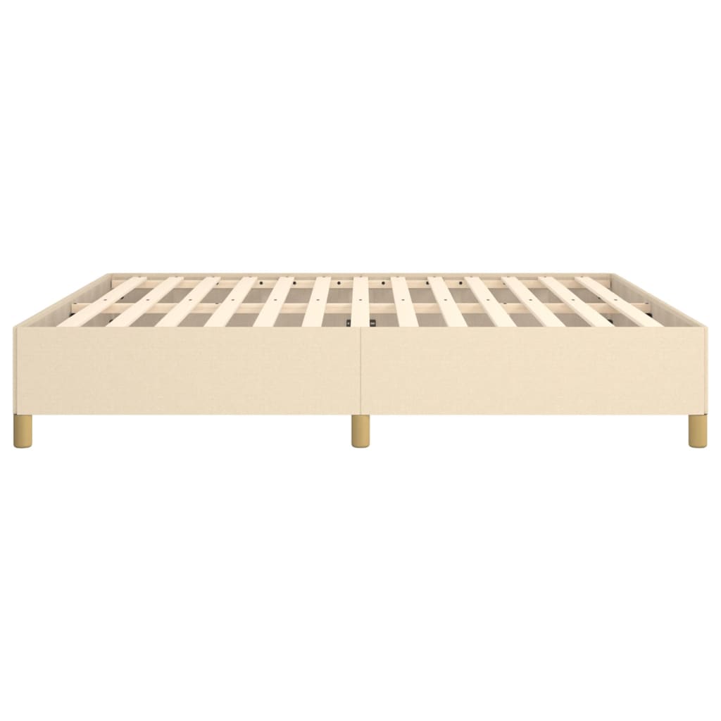 Boxspringframe stof crèmekleurig 180x200 cm Bedden & bedframes | Creëer jouw Trendy Thuis | Gratis bezorgd & Retour | Trendy.nl