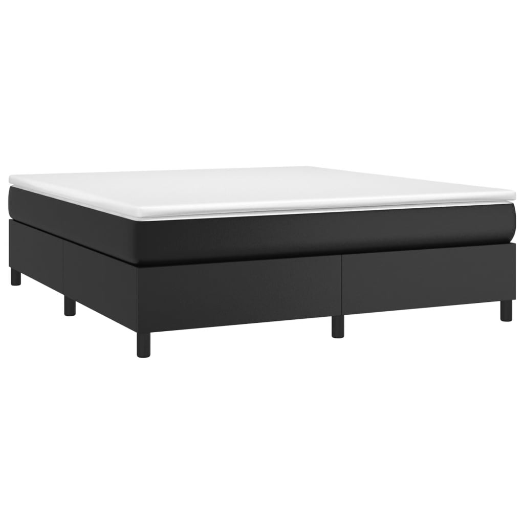 Boxspringframe kunstleer zwart 180x200 cm Bedden & bedframes | Creëer jouw Trendy Thuis | Gratis bezorgd & Retour | Trendy.nl