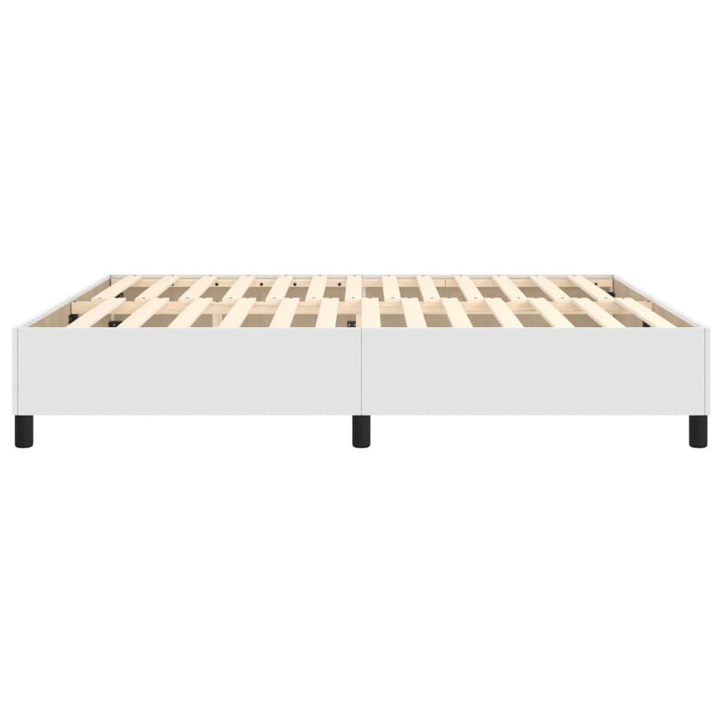 Boxspringframe kunstleer wit 180x200 cm Bedden & bedframes | Creëer jouw Trendy Thuis | Gratis bezorgd & Retour | Trendy.nl