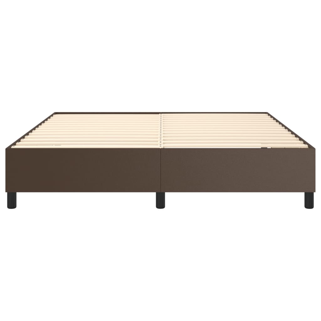 Boxspringframe kunstleer bruin 180x200 cm Bedden & bedframes | Creëer jouw Trendy Thuis | Gratis bezorgd & Retour | Trendy.nl