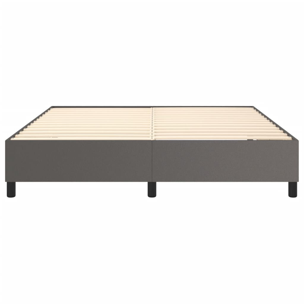 Boxspringframe kunstleer grijs 180x200 cm Bedden & bedframes | Creëer jouw Trendy Thuis | Gratis bezorgd & Retour | Trendy.nl