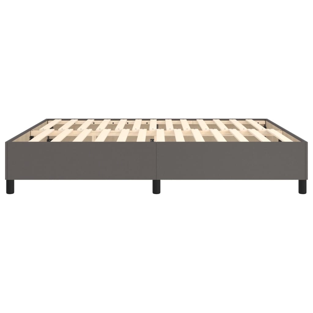 Boxspringframe kunstleer grijs 180x200 cm Bedden & bedframes | Creëer jouw Trendy Thuis | Gratis bezorgd & Retour | Trendy.nl