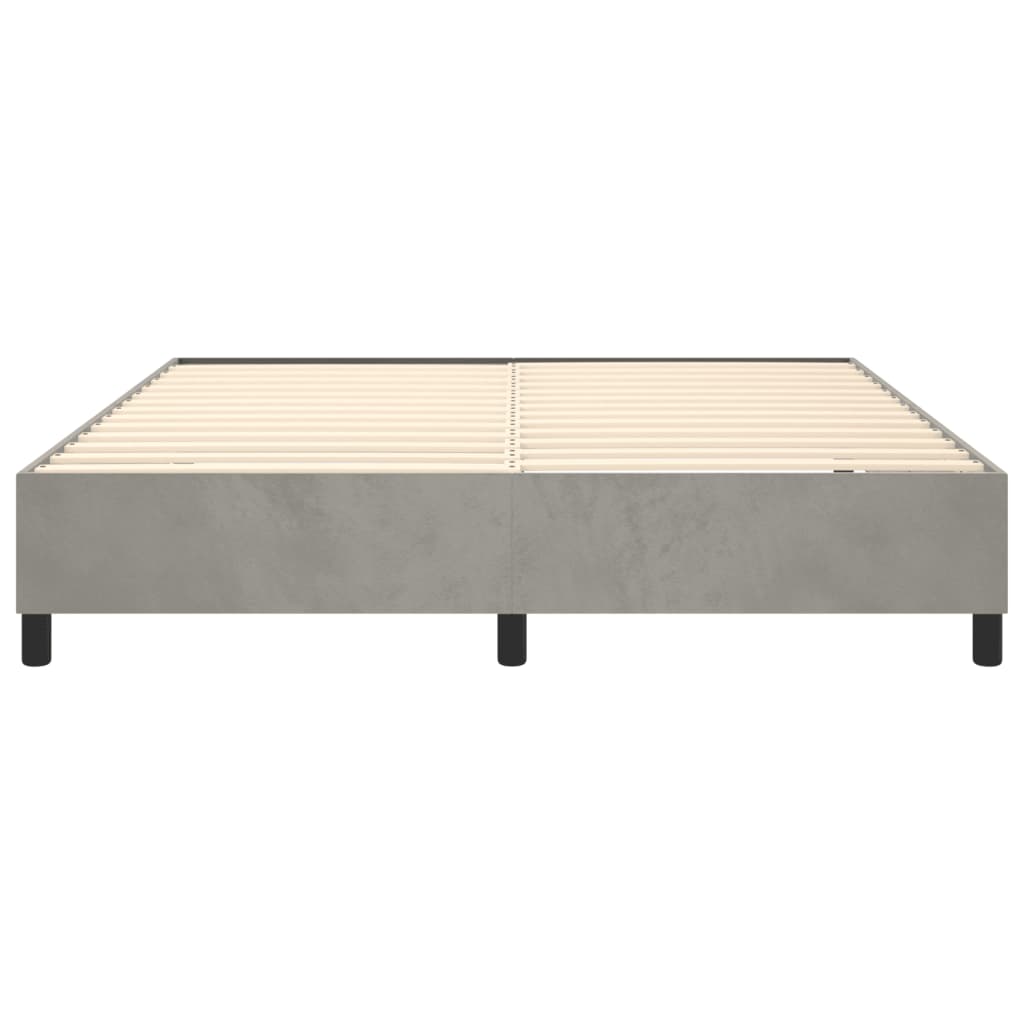 Boxspringframe fluweel lichtgrijs 180x200 cm Bedden & bedframes | Creëer jouw Trendy Thuis | Gratis bezorgd & Retour | Trendy.nl