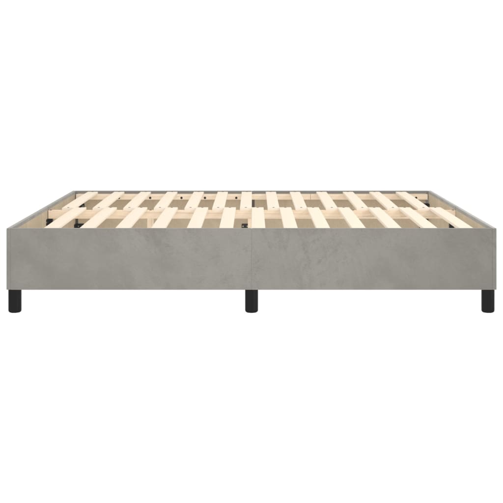 Boxspringframe fluweel lichtgrijs 180x200 cm Bedden & bedframes | Creëer jouw Trendy Thuis | Gratis bezorgd & Retour | Trendy.nl