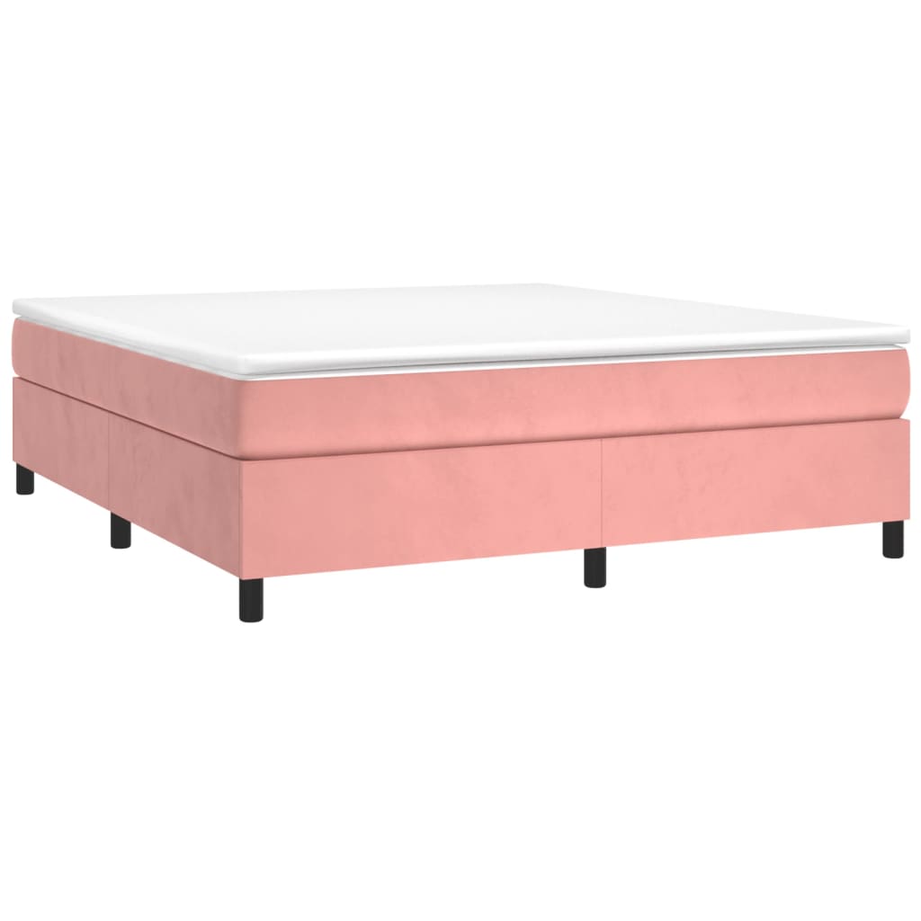 Boxspringframe fluweel roze 180x200 cm Bedden & bedframes | Creëer jouw Trendy Thuis | Gratis bezorgd & Retour | Trendy.nl