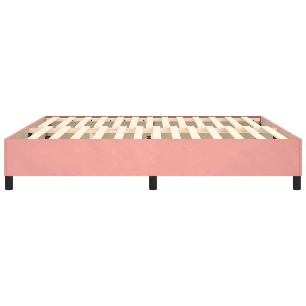 Boxspringframe fluweel roze 180x200 cm Bedden & bedframes | Creëer jouw Trendy Thuis | Gratis bezorgd & Retour | Trendy.nl