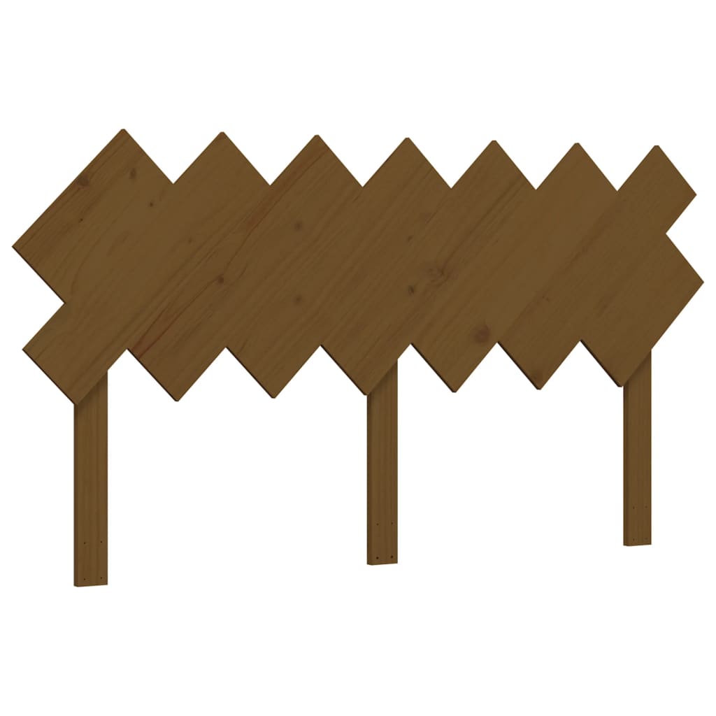Bedframe met hoofdbord massief hout honingbruin 140x200 cm Bedden & bedframes | Creëer jouw Trendy Thuis | Gratis bezorgd & Retour | Trendy.nl