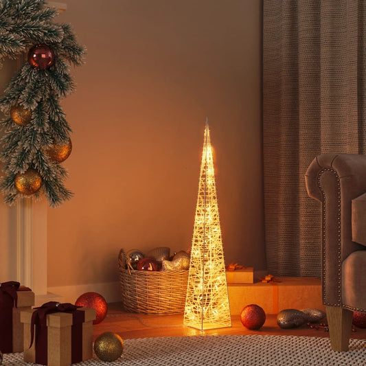 Kerstverlichtingskegel met 30 warmwitte LED's 60 cm acryl Kerstverlichting | Creëer jouw Trendy Thuis | Gratis bezorgd & Retour | Trendy.nl