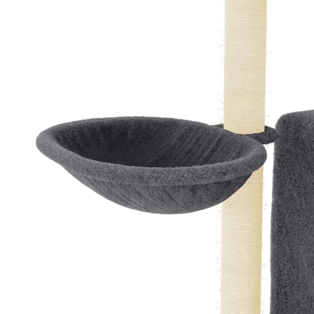 Kattenmeubel met sisal krabpalen 96,5 cm donkergrijs Kattenmeubels | Creëer jouw Trendy Thuis | Gratis bezorgd & Retour | Trendy.nl