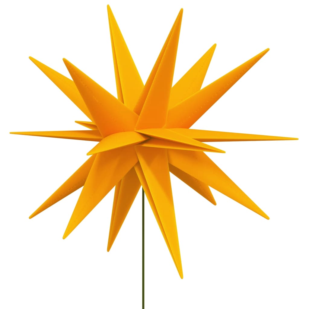 Kerstlamp met grondpin en LED inklapbaar 57 cm geel Kerstverlichting | Creëer jouw Trendy Thuis | Gratis bezorgd & Retour | Trendy.nl