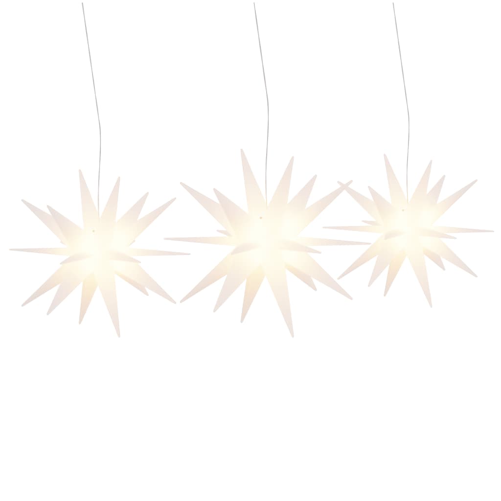 Kerstlampen met LED's 3 st inklapbaar wit Kerstverlichting | Creëer jouw Trendy Thuis | Gratis bezorgd & Retour | Trendy.nl