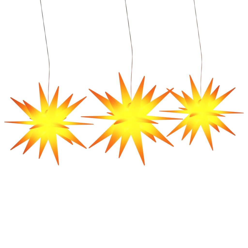 Kerstlampen met LED's 3 st inklapbaar geel Kerstverlichting | Creëer jouw Trendy Thuis | Gratis bezorgd & Retour | Trendy.nl