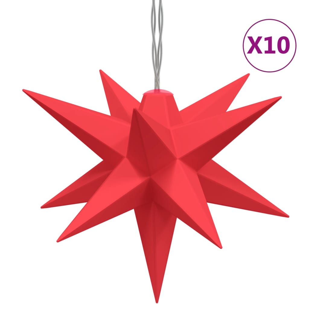 Kerstlamp 10 LED's 10 cm rood Kerstverlichting | Creëer jouw Trendy Thuis | Gratis bezorgd & Retour | Trendy.nl