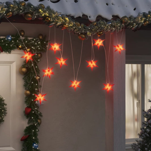 Kerstlamp 10 LED's 10 cm rood Kerstverlichting | Creëer jouw Trendy Thuis | Gratis bezorgd & Retour | Trendy.nl