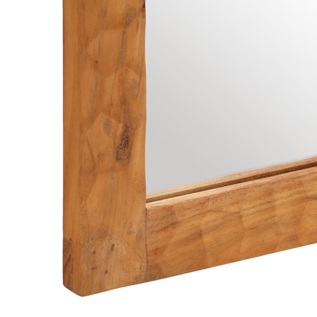 Badkamerspiegel 50x70x2,5 cm massief acaciahout en glas Spiegels | Creëer jouw Trendy Thuis | Gratis bezorgd & Retour | Trendy.nl