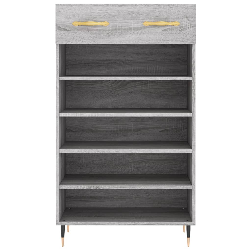 Schoenenkast 60x35x105 cm bewerkt hout grijs sonoma eikenkleur Kasten & opbergmeubelen | Creëer jouw Trendy Thuis | Gratis bezorgd & Retour | Trendy.nl