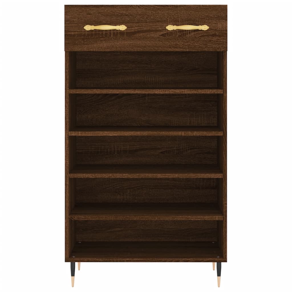 Schoenenkast 60x35x105 cm bewerkt hout bruineikenkleurig Kasten & opbergmeubelen | Creëer jouw Trendy Thuis | Gratis bezorgd & Retour | Trendy.nl