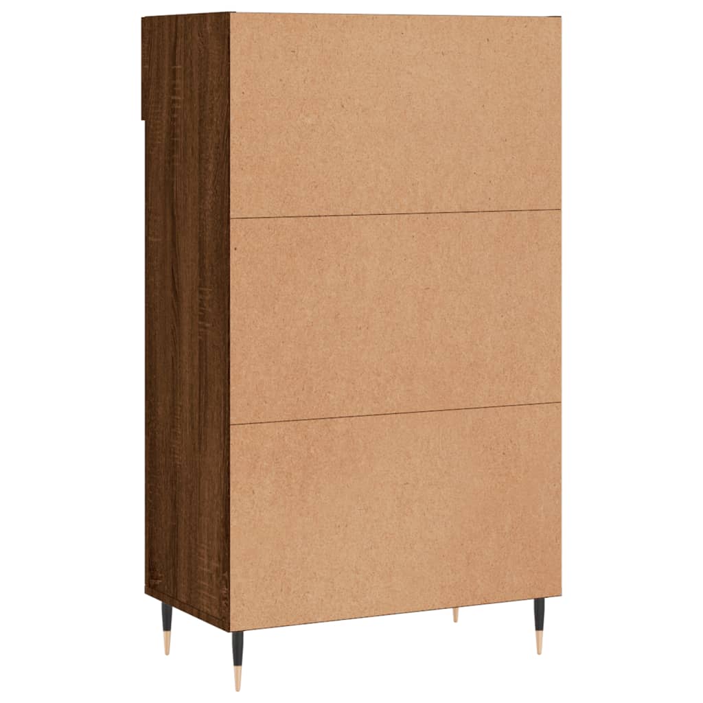 Schoenenkast 60x35x105 cm bewerkt hout bruineikenkleurig Kasten & opbergmeubelen | Creëer jouw Trendy Thuis | Gratis bezorgd & Retour | Trendy.nl