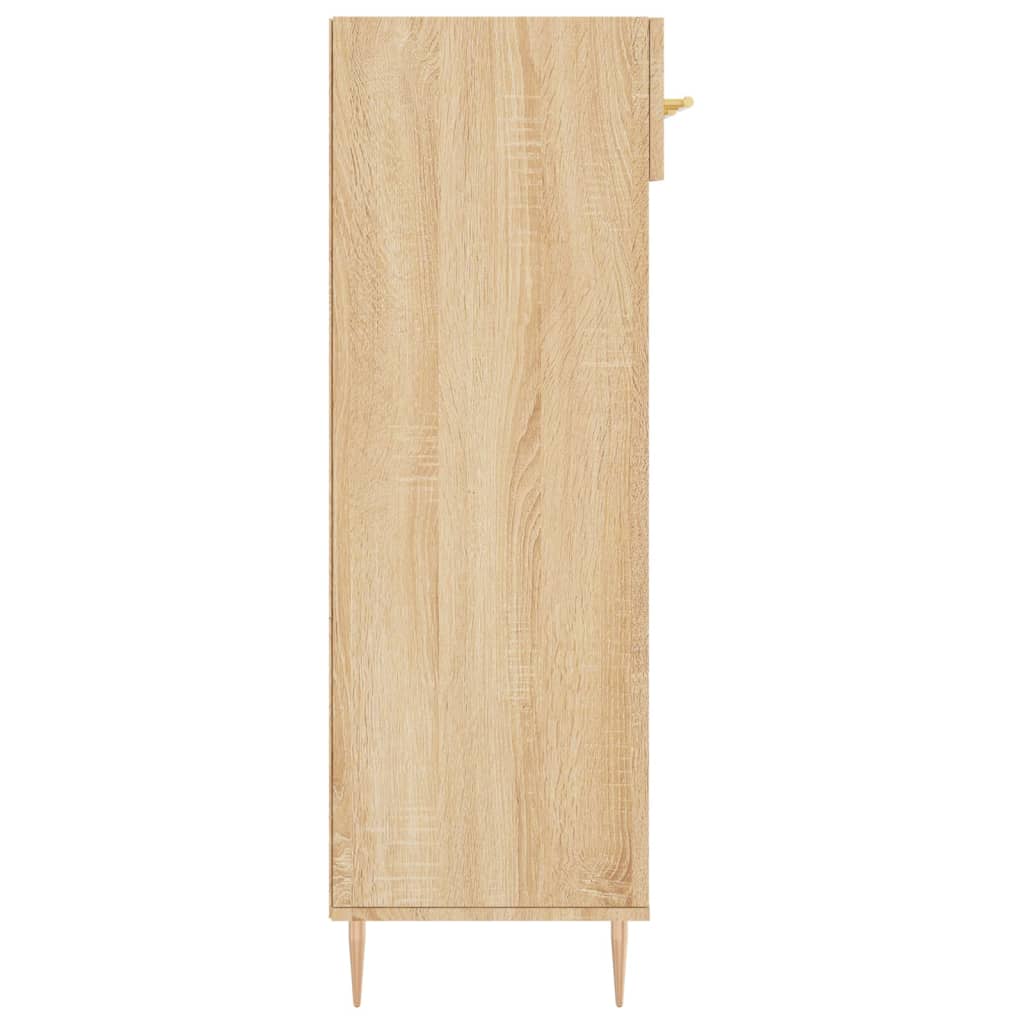 Schoenenkast 60x35x105 cm bewerkt hout sonoma eikenkleurig Kasten & opbergmeubelen | Creëer jouw Trendy Thuis | Gratis bezorgd & Retour | Trendy.nl